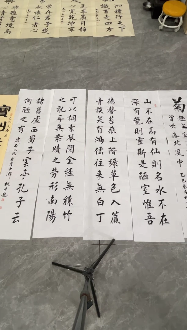 【闪购商品】宣纸陋室铭四条屏 杭青龙老师