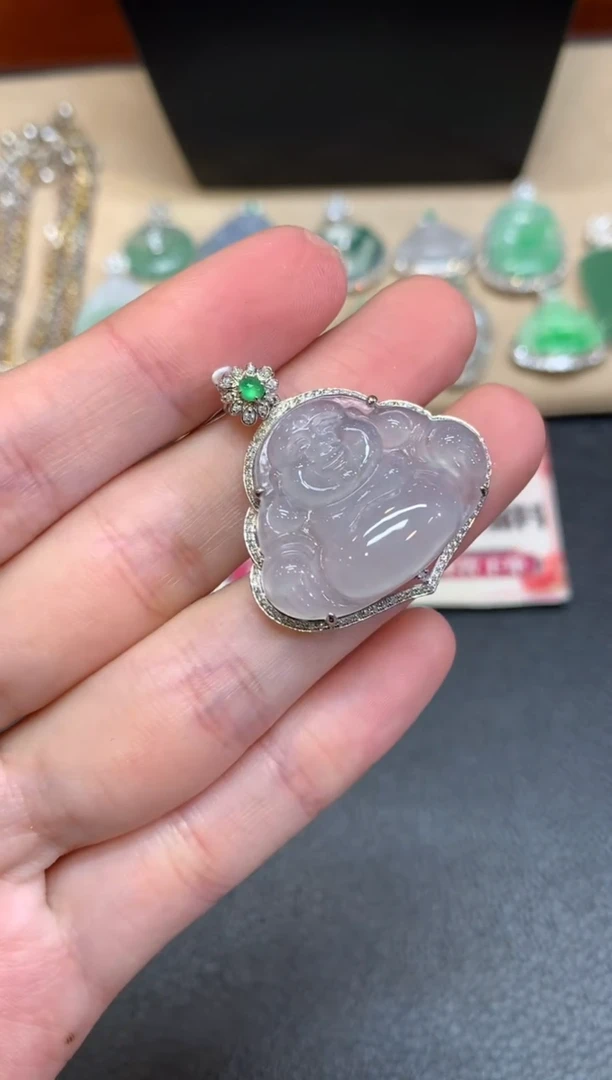 【闪购商品】翡翠颈饰18K金镶嵌【无鉴赏期】