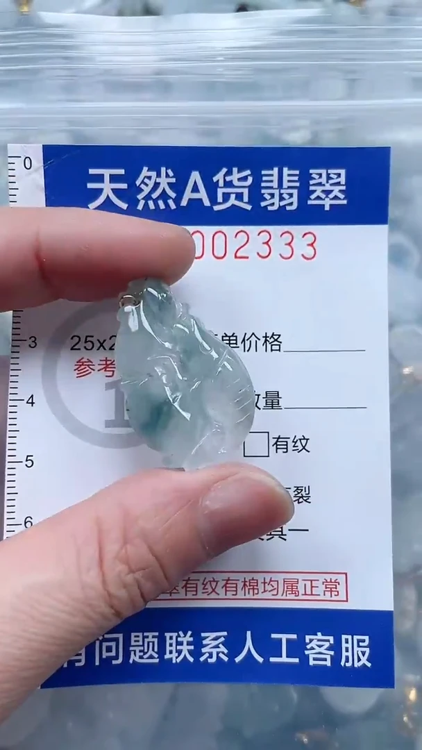 翡翠未镶嵌吊坠(不含链)