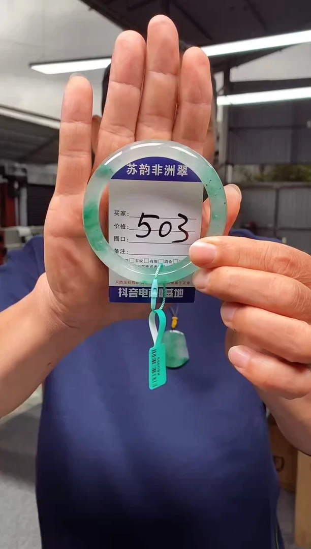 未镶嵌手镯石英质玉（非洲翠）64+
