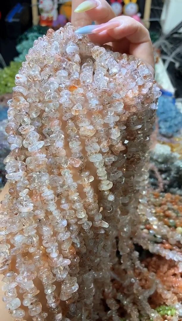 水晶珠宝半成品未镶嵌黑金超七