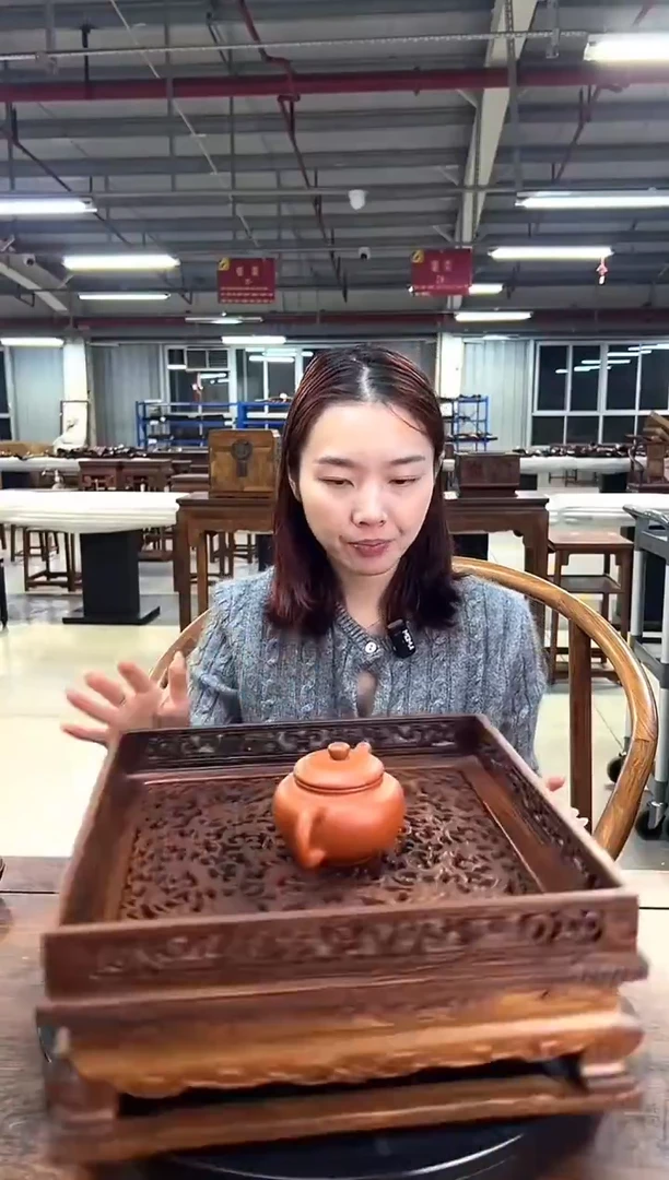 DZ1509-P7MK-缠枝纹茶盘（拍）