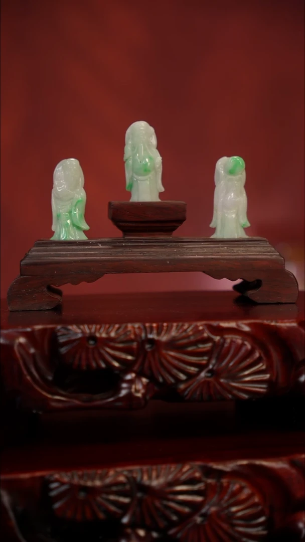 未镶嵌摆件翡翠福禄寿三星