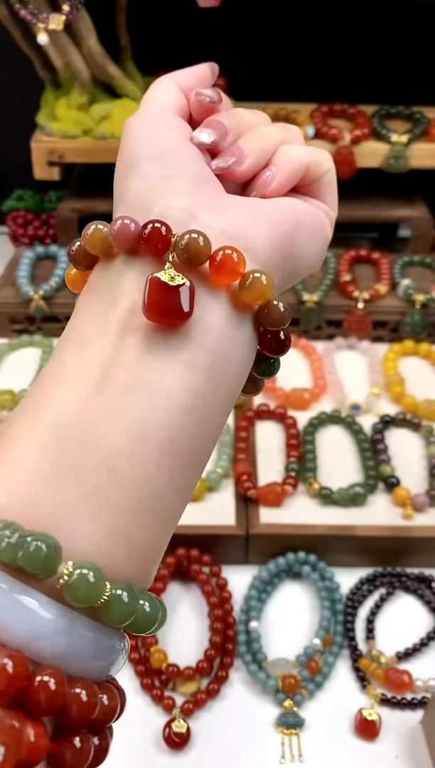 未镶嵌玛瑙手饰多宝10 mm