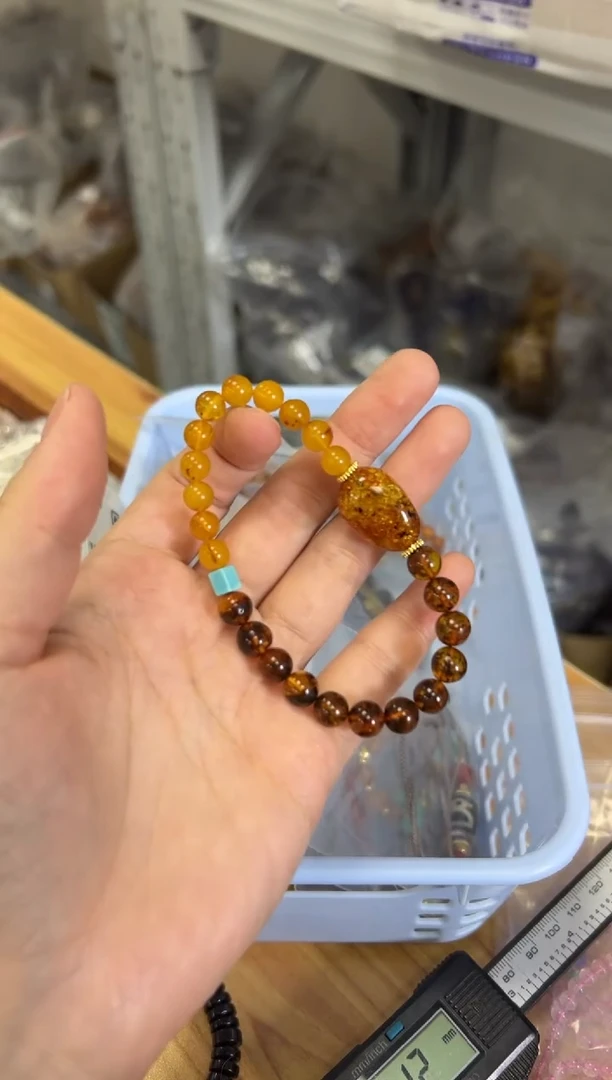 未镶嵌蜜蜡手链琥珀蜜蜡根珀搭配款手串[1124]