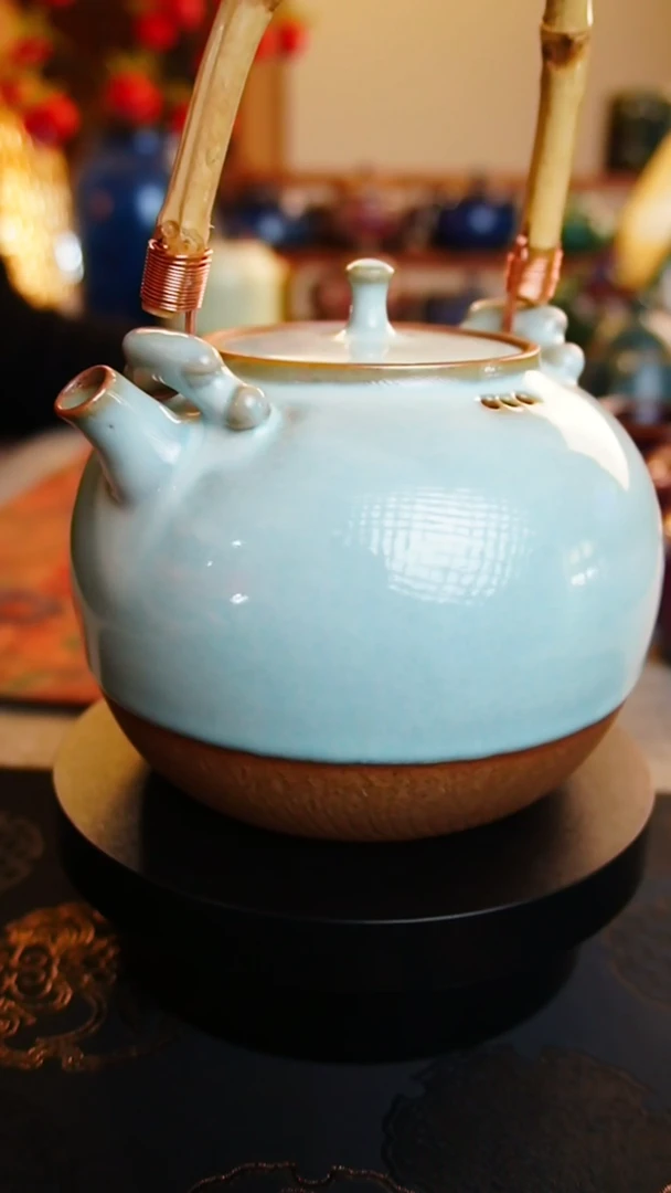 【闪购商品】瓷片161  明火超大提梁壶