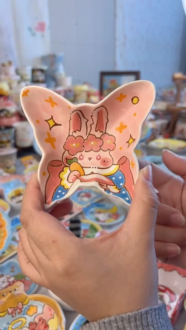 摆件陶玉*王景德镇手绘陶瓷