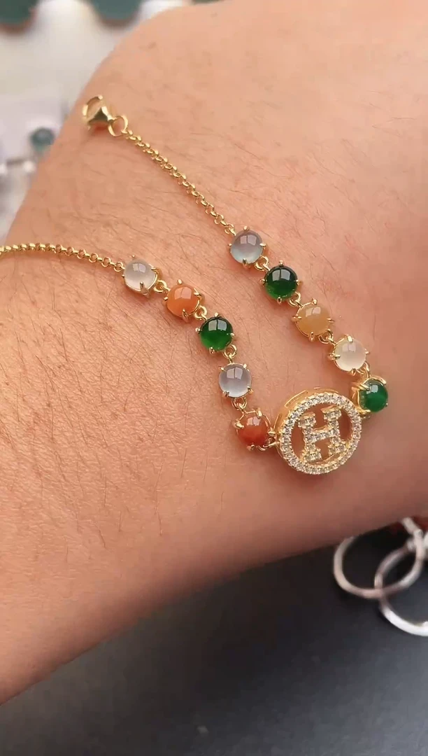 银S925镶嵌戒指翡翠1