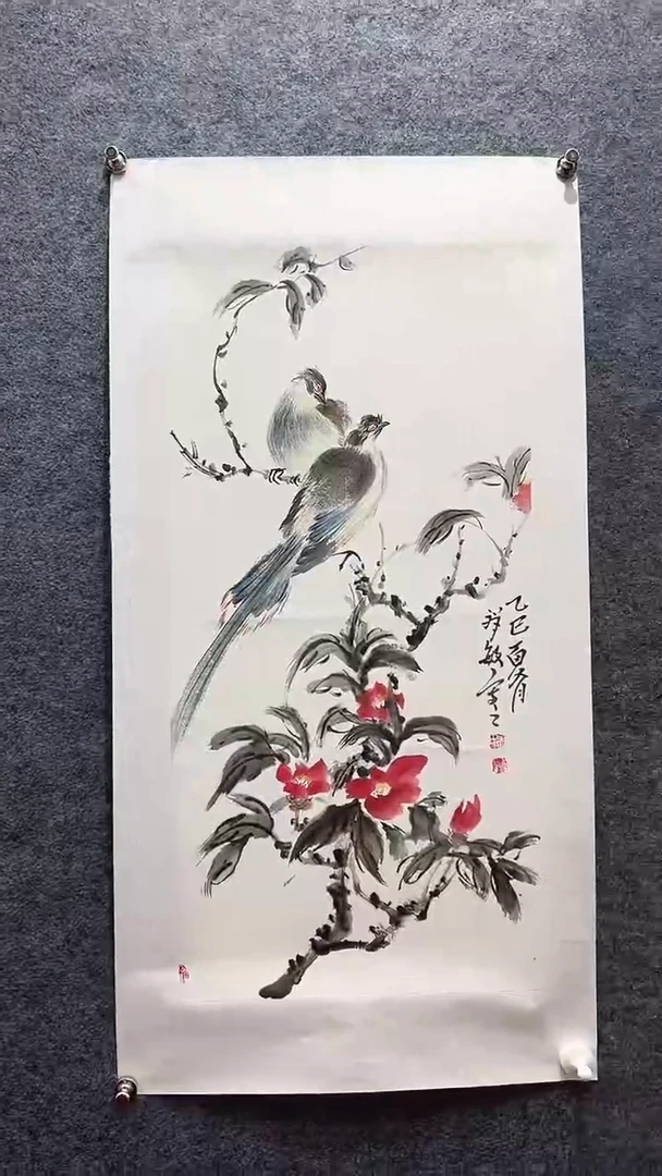 国画花鸟/国画/平尺