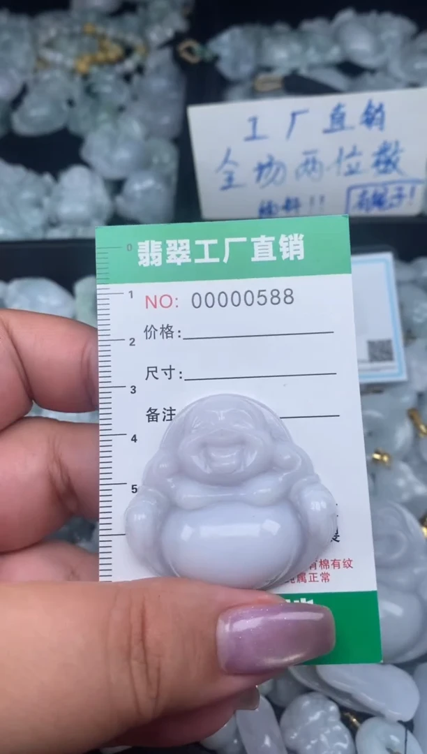 翡翠未镶嵌颈饰天然A货翡翠0588