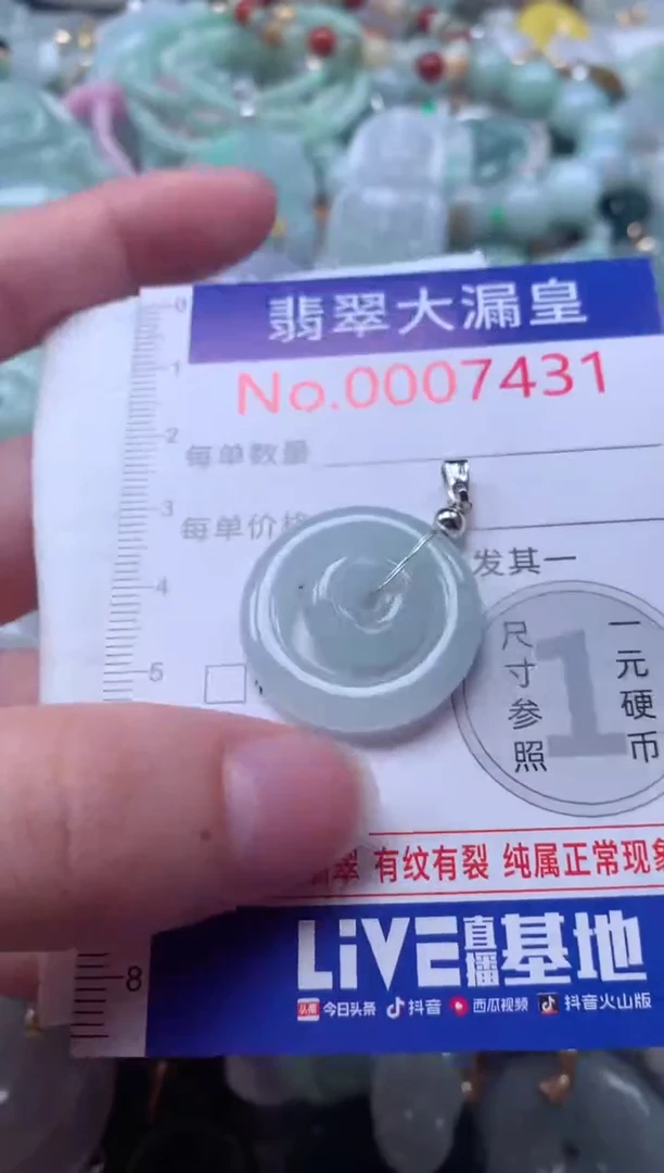 翡翠未镶嵌吊坠(不含链)7431