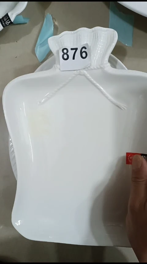 瓷876白色一条胖鱼一个金袋子