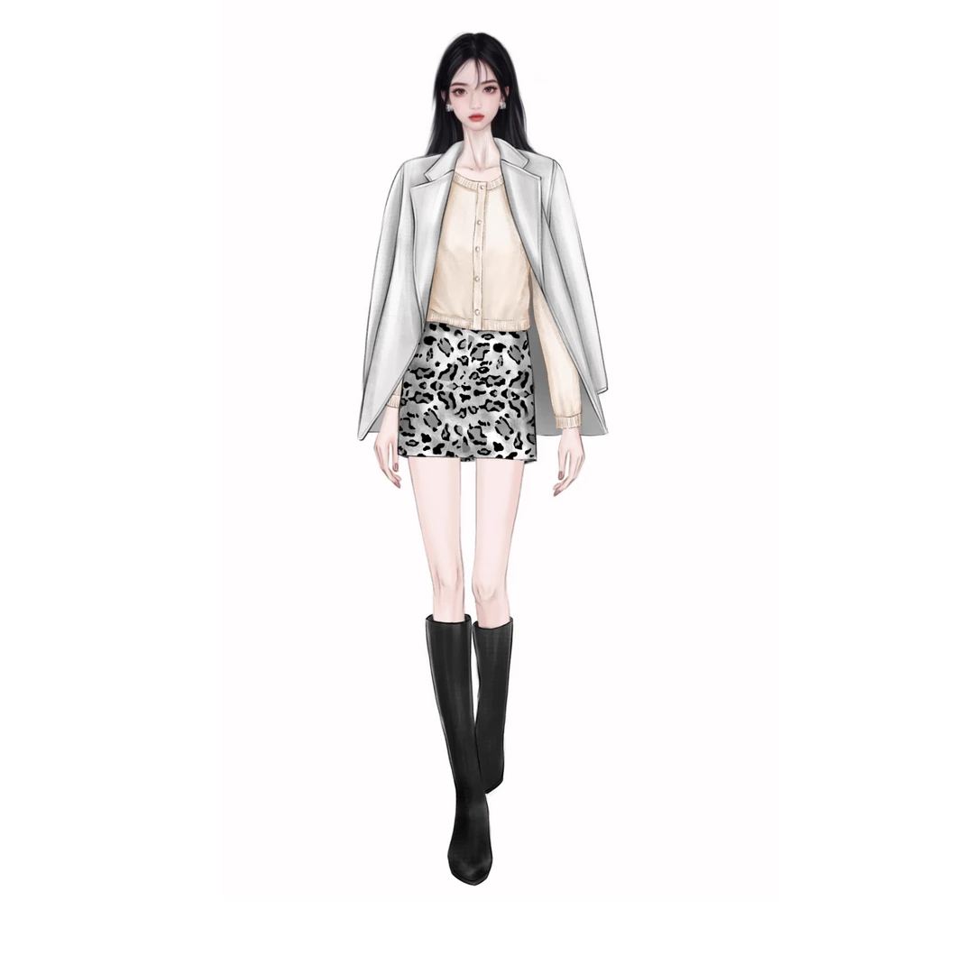 Rose Owner 5折粉丝福利～雪日菲林开衫+半裙