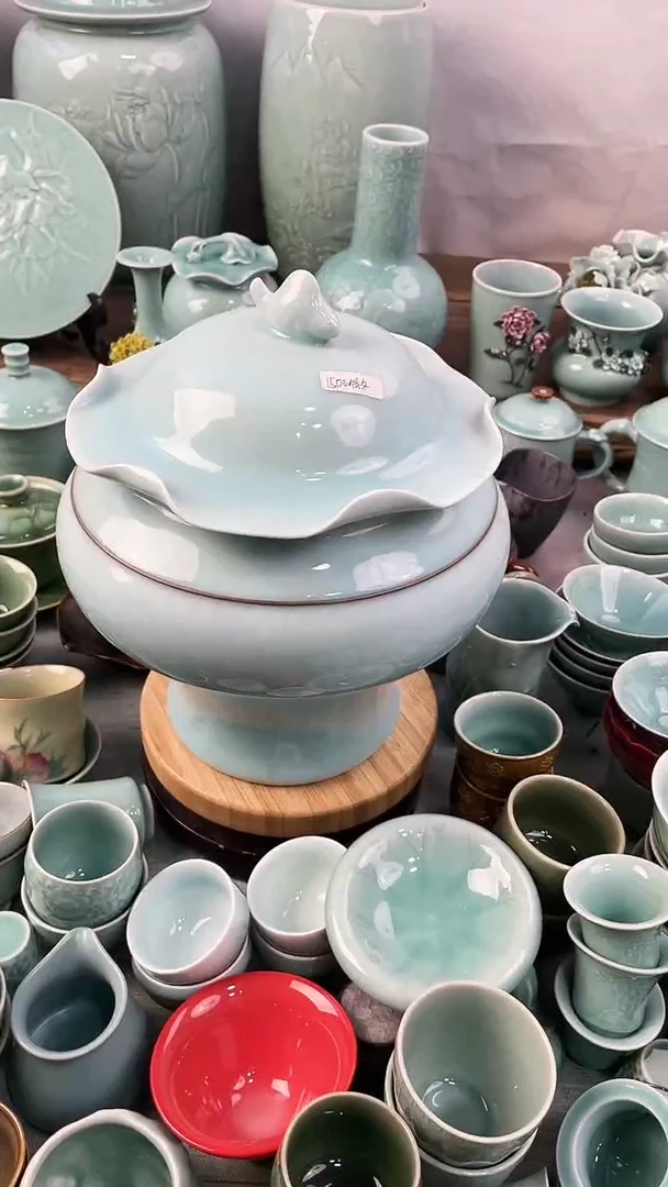 【闪购商品】纯手工 特价 微瑕 慧仙青瓷