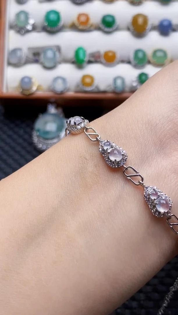 银S925镶嵌戒指翡翠2850