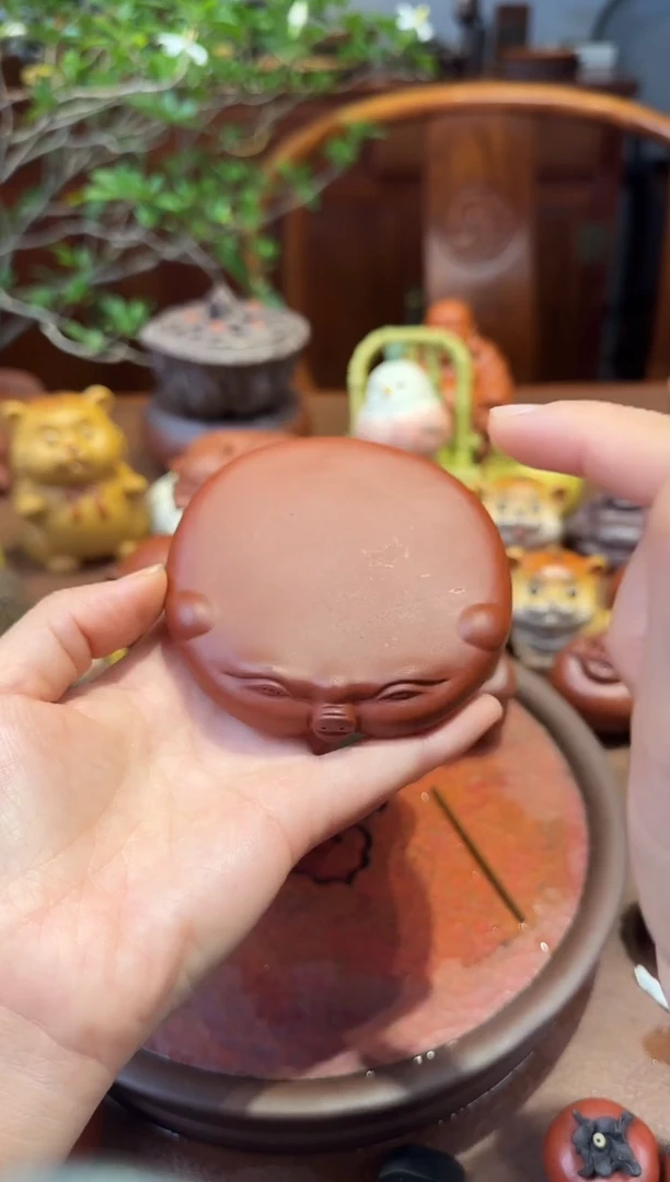 紫砂茶宠猪猪杯垫