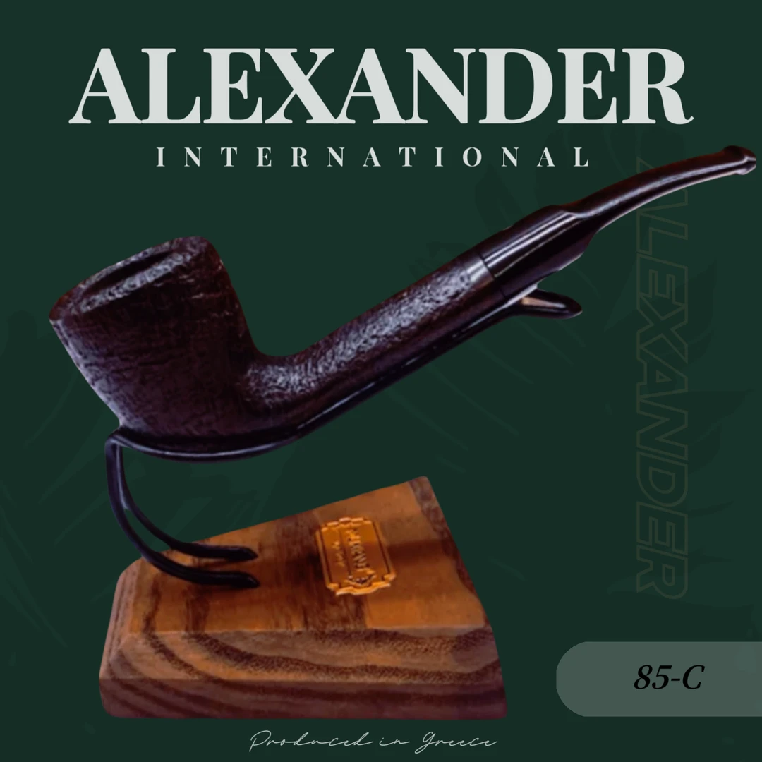 【希腊产】莱克桑德 85-C 1970年制 全新进口 都柏林老石楠木烟斗