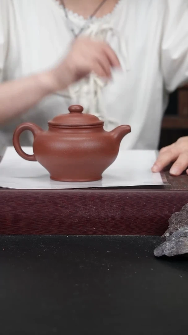 茶壶紫砂战旗XTl老朱泥掇只