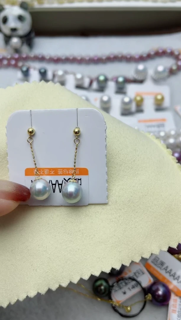 【闪购商品】海水珍珠耳饰18K金镶嵌W81