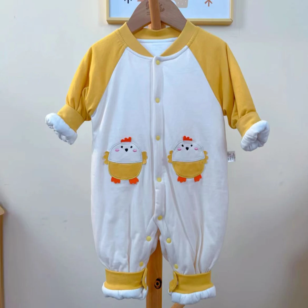 （贰）贝适【小火鸡】婴幼儿80克薄棉A类连体衣春季外出服保暖柔软