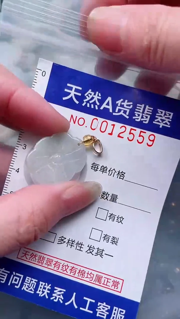 翡翠未镶嵌吊坠(不含链)1