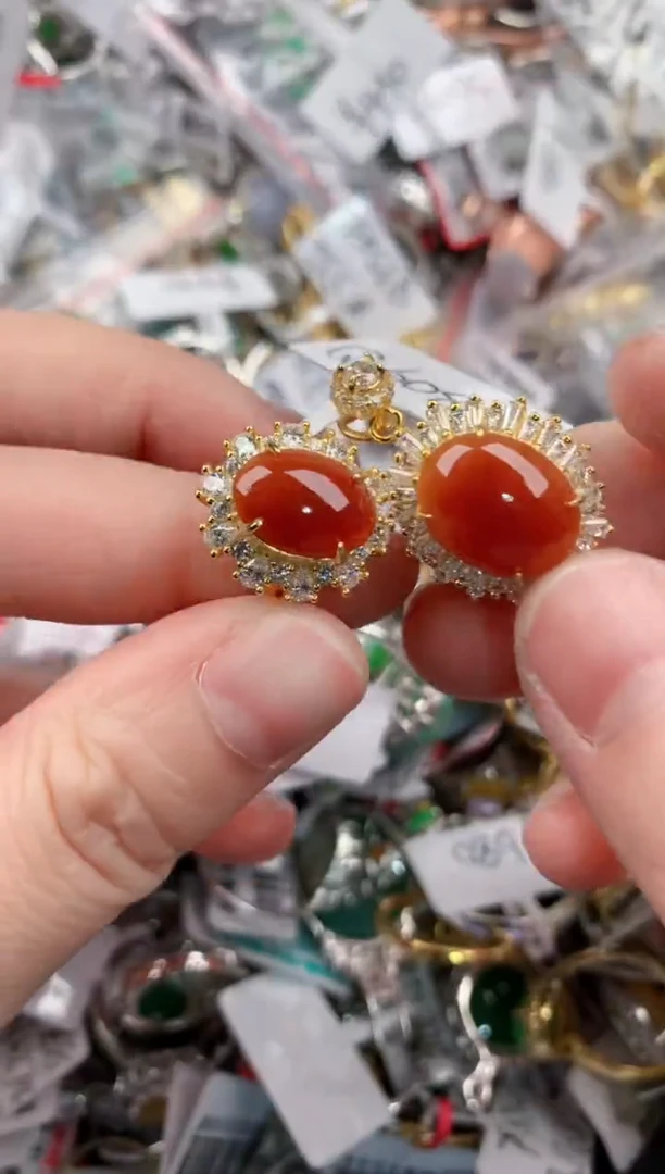 银S925镶嵌戒指翡翠2222----1