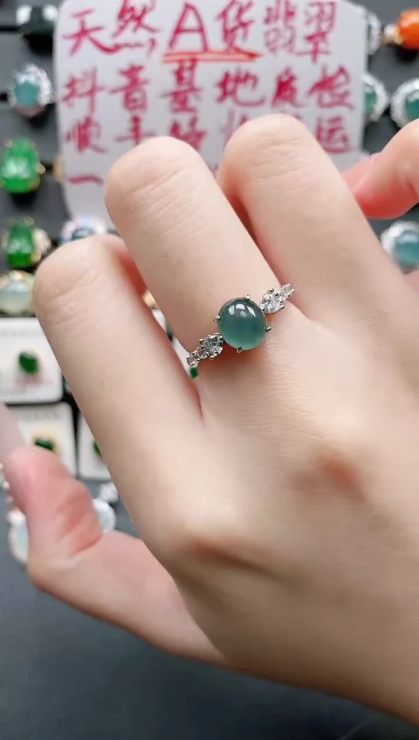 【闪购商品】翡翠戒指银S925镶嵌11111111
