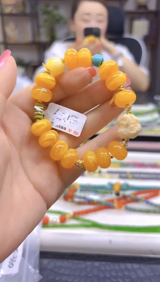 未镶嵌蜜蜡手链DIY款S659