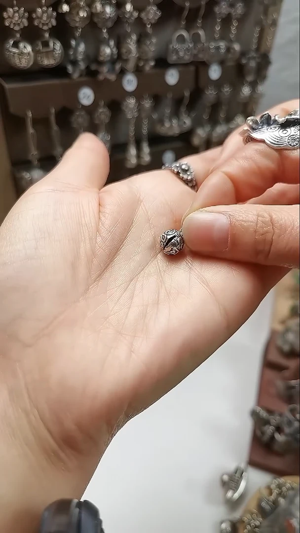 无吊坠925银雯****y925银铃铛小滴溜吊坠