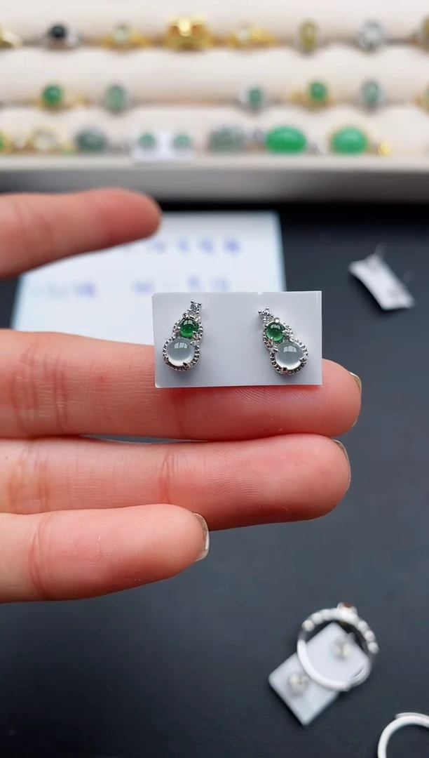 银S925镶嵌戒指翡翠11111111+9