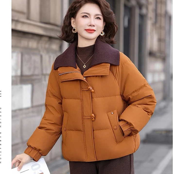 冬季加厚宽松保暖洋气时尚短款外套棉袄棉衣