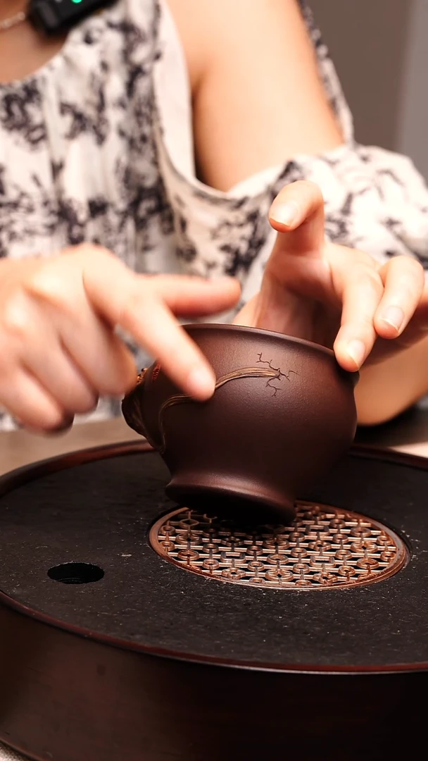 茶杯紫砂宜兴原矿紫砂 全手工制作