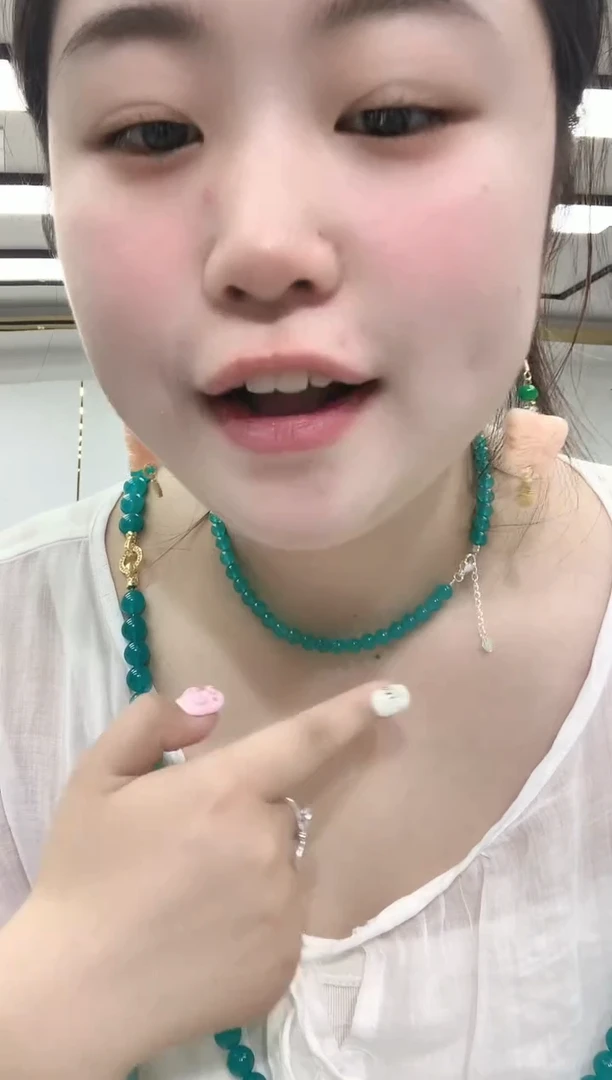 合金颈饰天河石0730颈链