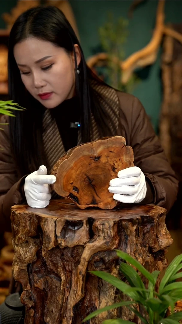 木雷击枣木底座