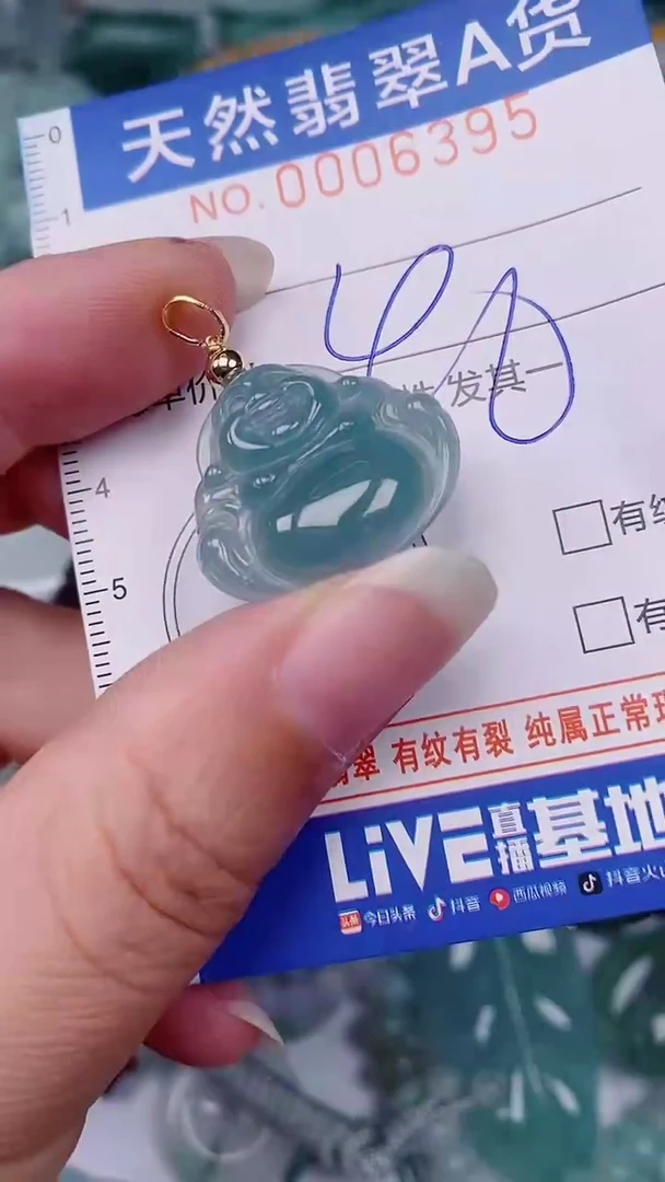 翡翠未镶嵌颈饰00006395