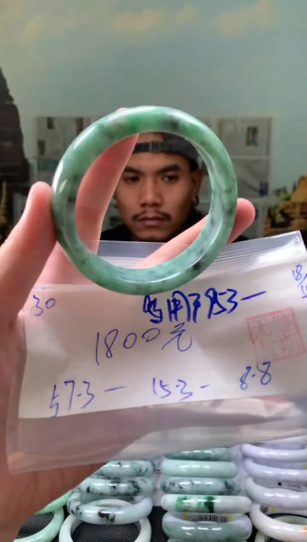 未镶嵌手镯翡翠用****9翡翠手镯 下单联系小耳机#30