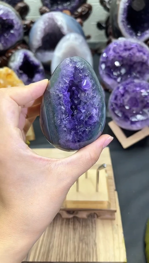 未镶嵌紫晶大型摆件（非配饰）254号龙蛋
