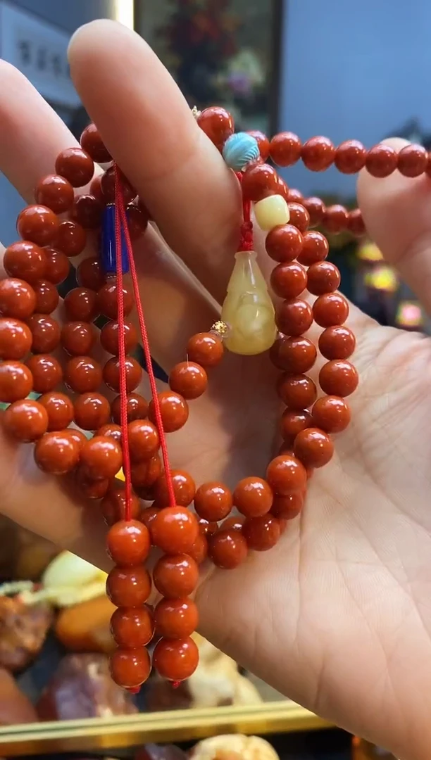手串未镶嵌南红玛瑙项链