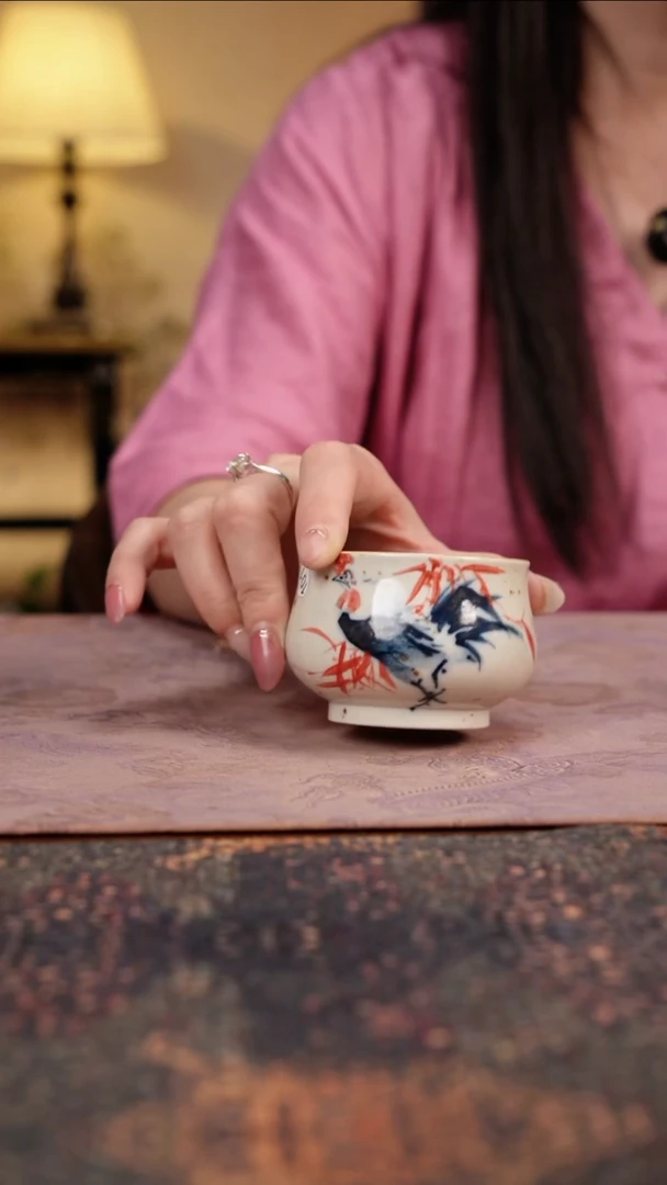 杯景德镇陶瓷杯碗柴烧多人