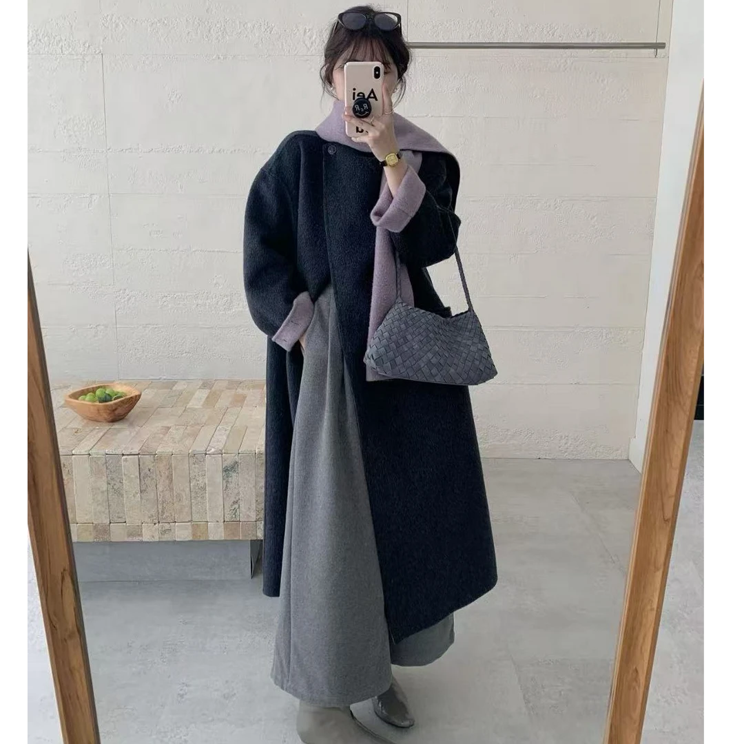 2523 UU 韩版休闲舒适时尚洋气百搭长款大衣