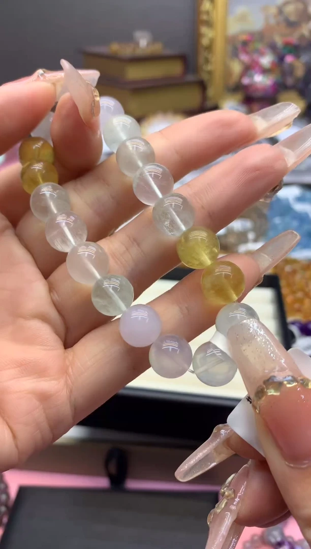 【闪购商品】水晶手串未镶嵌彩萤石