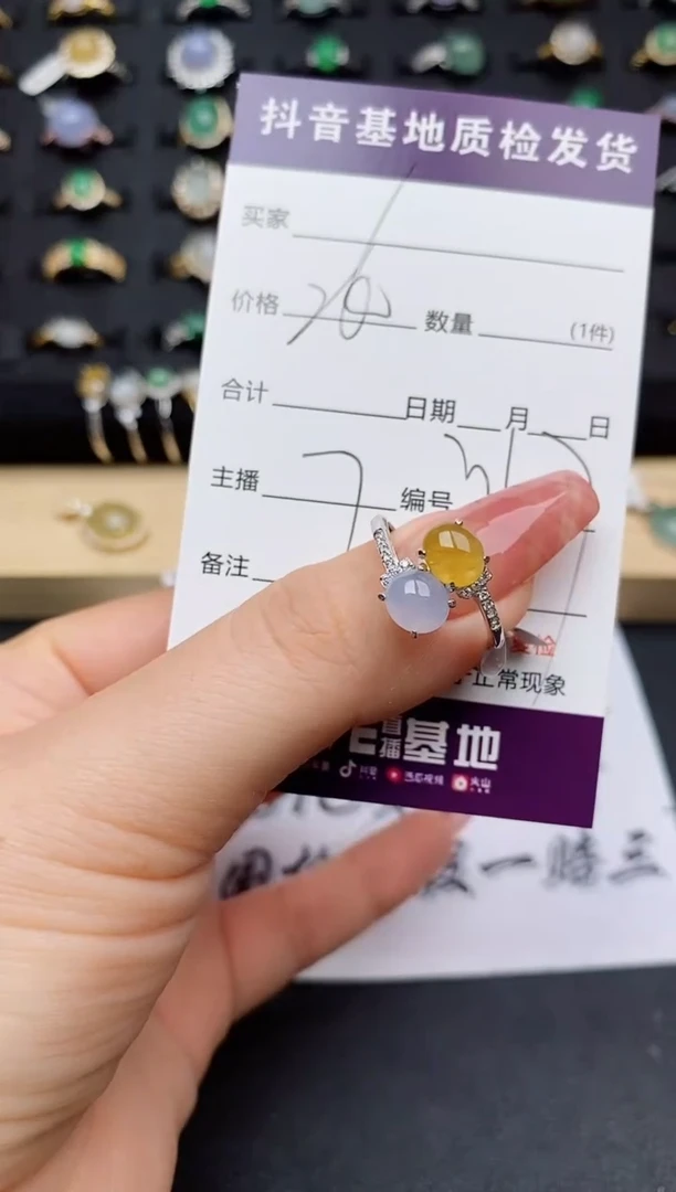 翡翠戒指银S925镶嵌..........