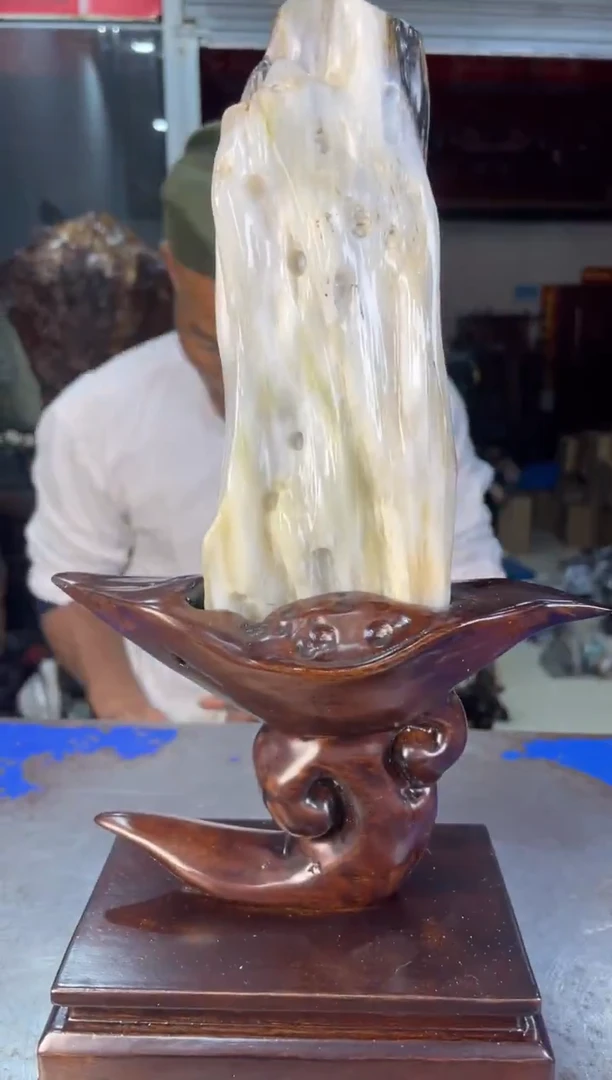 未镶嵌摆件硅化玉39