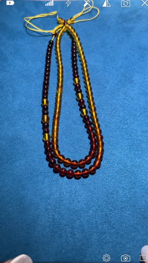 【闪购商品】琥珀裸石未镶嵌WR 渐变 珠链