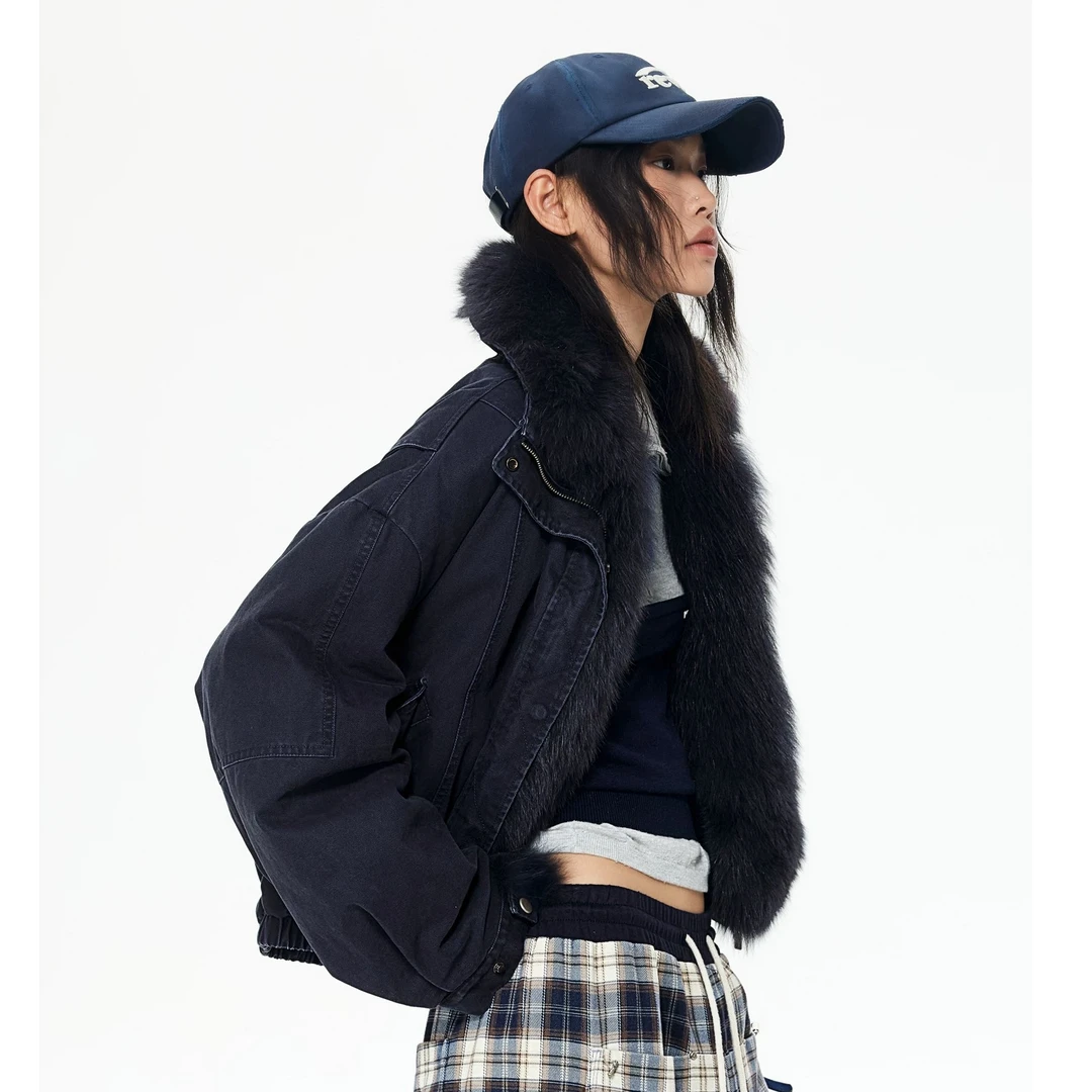 REVAN芮范 设计师品牌 25冬季 毛毛领羽绒服外套 ganjue买手店