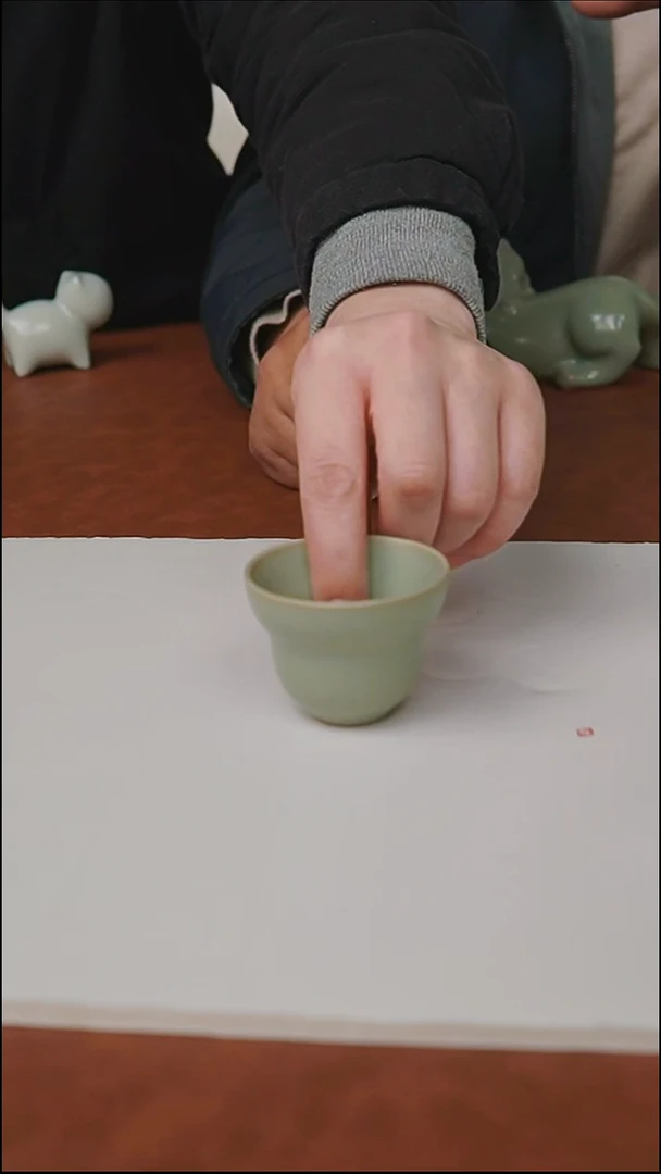 杯子瓷富山严选汝瓷