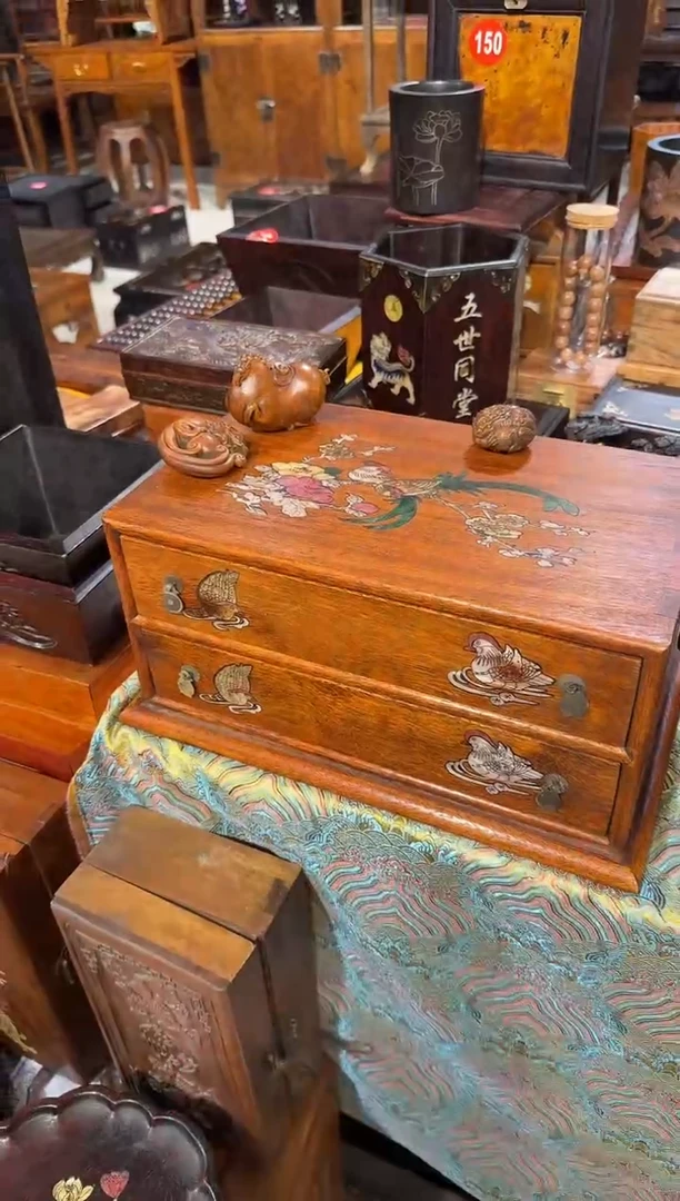 【闪购商品】木木艺长尾鸟双层柜子398.888