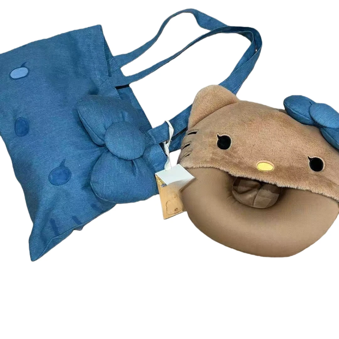 PAI系HelloKitty旅行套装帆布袋U型枕毯子