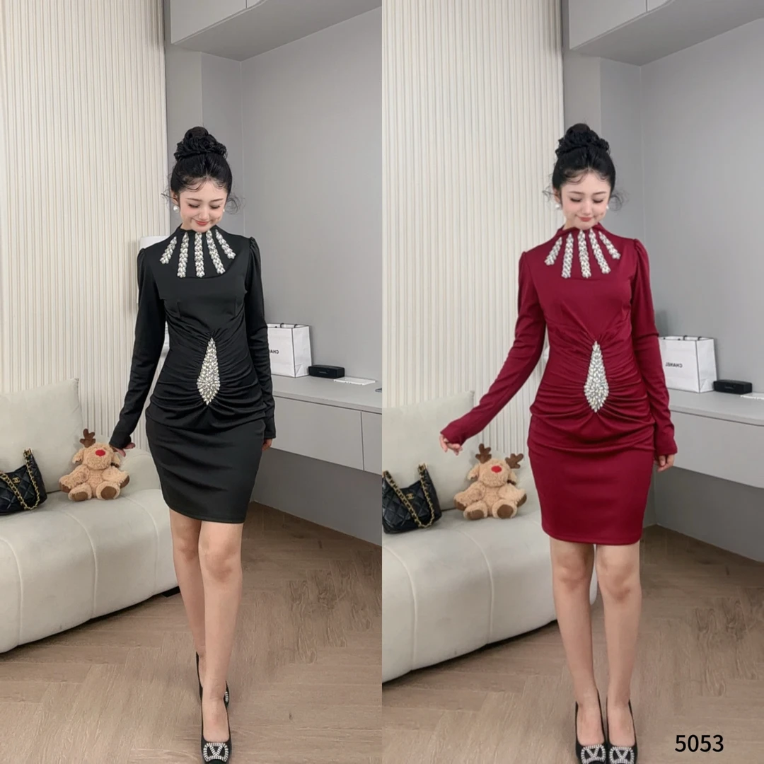 Saeda新款时尚欧美高级晚礼服婚礼必备晚会连衣裙YF5053