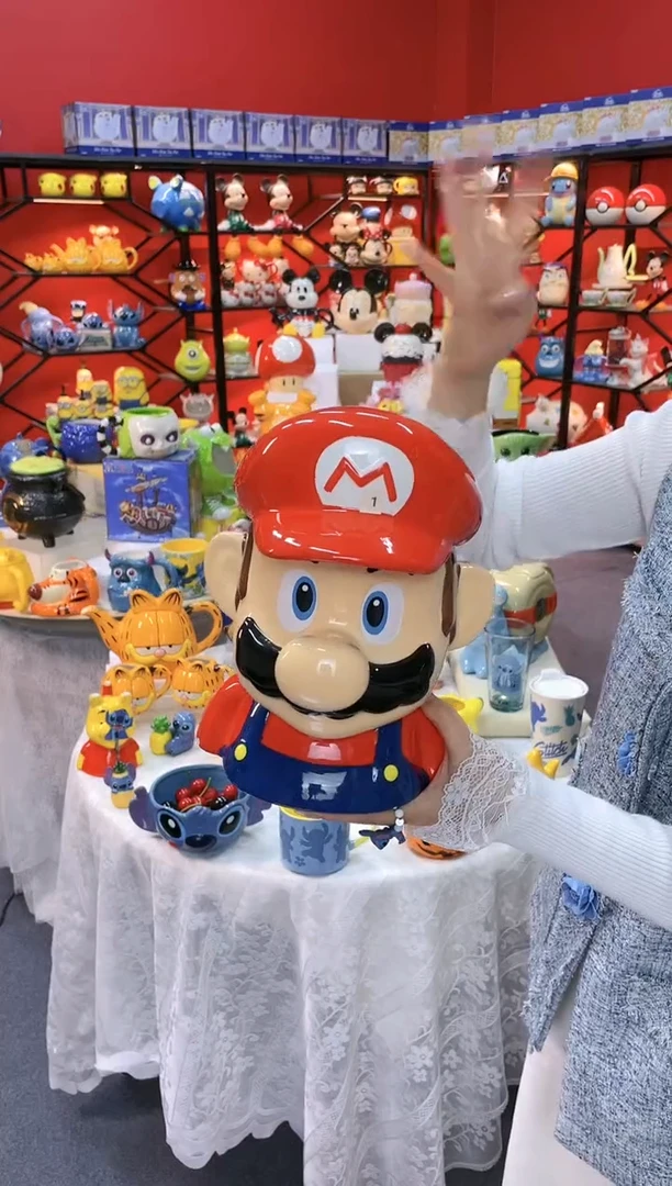 【闪购商品】.@@马里奥饼干罐陶瓷